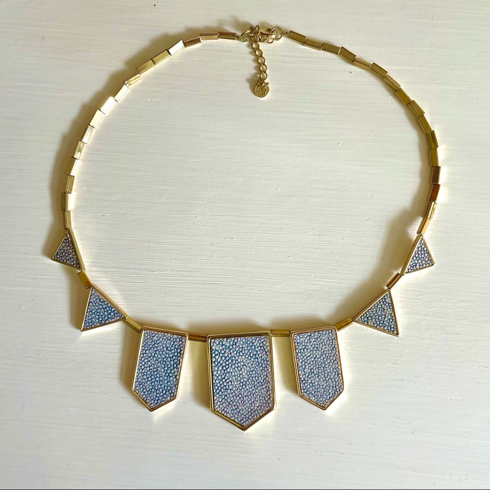House of Harlow Shagreen Stingray Station Necklace - Picture 3 of 5